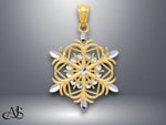 Load image into Gallery viewer, 14K Tri color Gold Butterfly Heart Pendant with Necklace Chain Options

