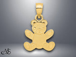 Load image into Gallery viewer, 14K Yellow Gold Teddy Bear Pendant with Necklace Chain Options
