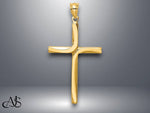 Load image into Gallery viewer, 14K Yellow Gold Polished Cross Pendant with Necklace Chain Options
