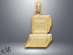 Load image into Gallery viewer, 14K Yellow Gold COMPUTER WHIZ Charm with Necklace Chain Options
