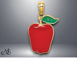 Load image into Gallery viewer, 14K Yellow Gold Enamel Fruit Charm with Necklace Chain Options
