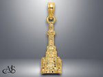 Load image into Gallery viewer, 14K Yellow Gold 3D Chicago Water Tower Charm with Necklace Chain Options
