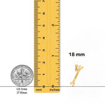 Load image into Gallery viewer, 14K Yellow Gold 3-D Double Open-Ended Wrench Charm with Necklace Chain Options

