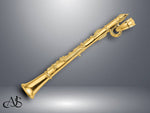 Load image into Gallery viewer, 14K Yellow Gold 3-D Clarinet Charm with Necklace Chain Options
