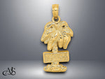 Load image into Gallery viewer, 14K Yellow Gold MYRTLE BEACH Palm Tree Charm with Necklace Chain Options
