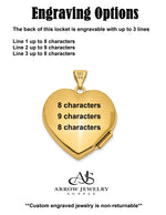 Load image into Gallery viewer, 14K Two-tone Diamond 'Always in my heart' with Heart Charm Inside 21mm Heart Locket  | Build Your Locket Necklace with Engraving, Photo insertions, and Chain Options
