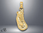 Load image into Gallery viewer, 14K Yellow Gold Polished Single Boxing Glove Pendant with Necklace Chain Options
