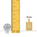 Load image into Gallery viewer, 14K Yellow Gold Mile Marker 0 / KEY WEST Charm with Necklace Chain Options
