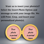 Load image into Gallery viewer, 14K Yellow Gold White Rhodium Footprints Poem on Reverse 17mm Oval Locket | Build Your Locket Necklace with Engraving, Photo insertions, and Chain Options
