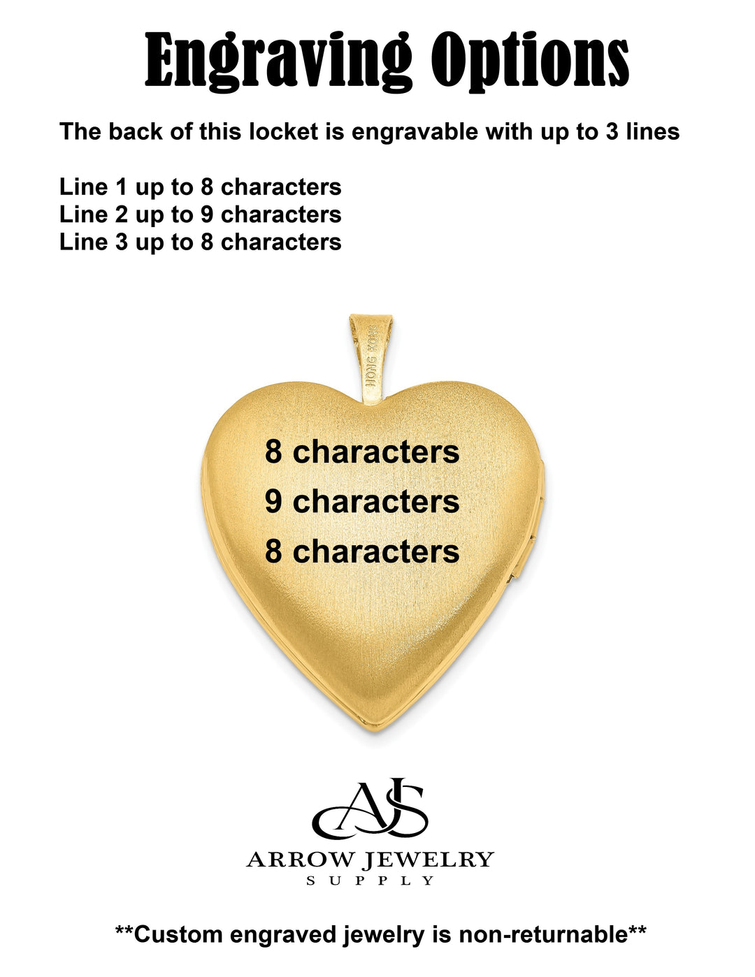 Sterling Silver Gold-plated Diamond Star 20mm Heart Locket | Build Your Locket Necklace with Engraving, Photo insertions, and Chain Options