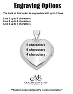 Load image into Gallery viewer, Sterling Silver Rhodium-plated 18mm Preciosa Crystal Heart Locket | Build Your Locket Necklace with Engraving, Photo insertions, and Chain Options
