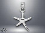 Load image into Gallery viewer, 14K Yellow White Gold Polished Mini Dancing Starfish Charm with Necklace Chain Options
