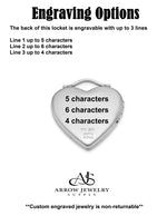 Load image into Gallery viewer, Sterling Silver Always On My Mind Forever In My Heart Locket | Build Your Locket Necklace with Engraving, Photo insertions, and Chain Options
