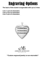 Load image into Gallery viewer, Sterling Silver 20mm 'Love to the moon' Diamond Heart Locket| Build Your Locket Necklace with Engraving, Photo insertions, and Chain Options
