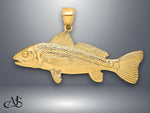 Load image into Gallery viewer, 14K Yellow Gold 3-D Red Fish Charm with Necklace Chain Options
