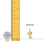 Load image into Gallery viewer, 14K Yellow Gold 3-D Moveable Boat Engine Charm with Necklace Chain Options
