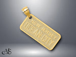 Load image into Gallery viewer, 14K Yellow Gold Textured OCEAN CITY, NJ License Plate Charm with Necklace Chain Options
