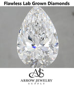 Load image into Gallery viewer, Flawless Pear Shape Lab Grown Loose Diamond: D-H Color, 1-5 Carat

