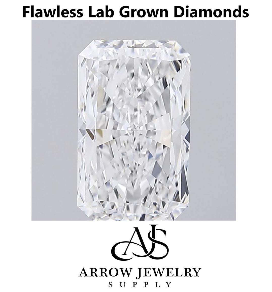 Flawless Radiant Cut Lab Grown Loose Diamond: D-H Color, 1-5 Carat