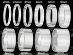 Load image into Gallery viewer, 10K White Gold Flat Wedding Band with Free Engraving (2mm-12mm Widths)
