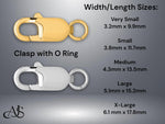 Load image into Gallery viewer, 14K Gold Lobster Claw Clasp: Yellow or White Gold Jewelry Findings

