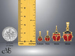 Load image into Gallery viewer, 14K Gold Enameled Ladybug Charms and Pendants in several sizes
