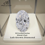 Load image into Gallery viewer, Certified Flawless Oval Cut Lab Grown Diamonds D E-F Color, in Sizes 1 to 5 Carat
