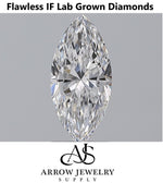 Load image into Gallery viewer, Flawless Marquise Lab Grown Loose Diamond: D-H Color, 1-4 Carat
