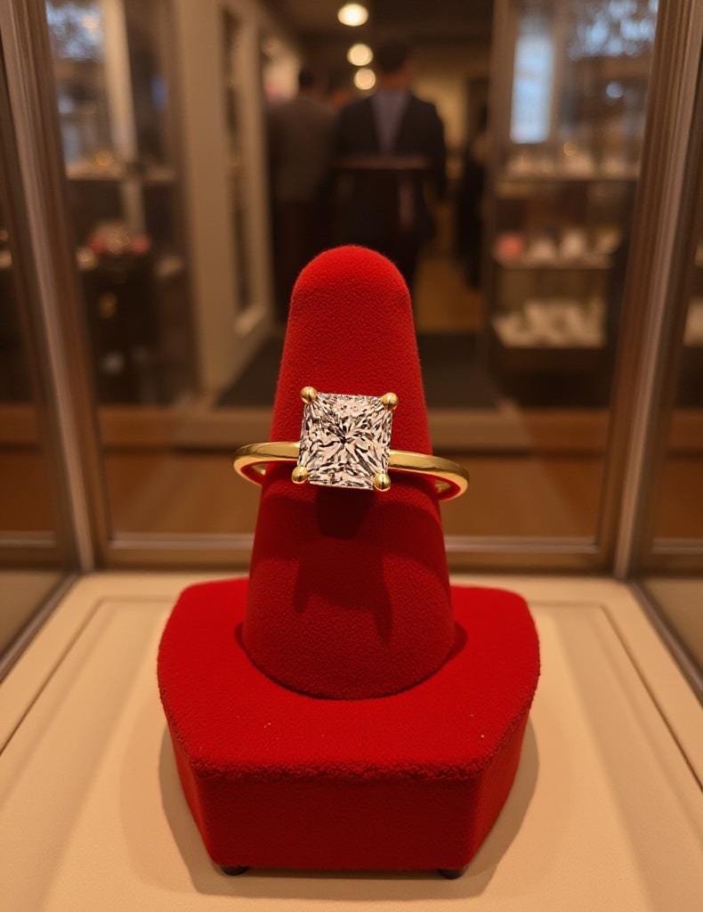 IGI Certified VVS1-VVS2 E-F Lab Grown Princess Cut Square Diamond Solitaire Engagement Ring: 14K, 18K, or Platinum