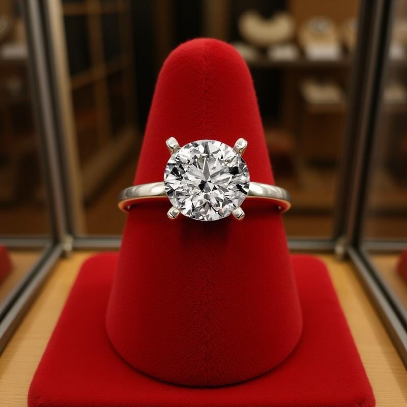 IGI Certified VVS1-VVS2 D Lab Grown Round Diamond Solitaire Engagement Ring: 14K, 18K, or Platinum