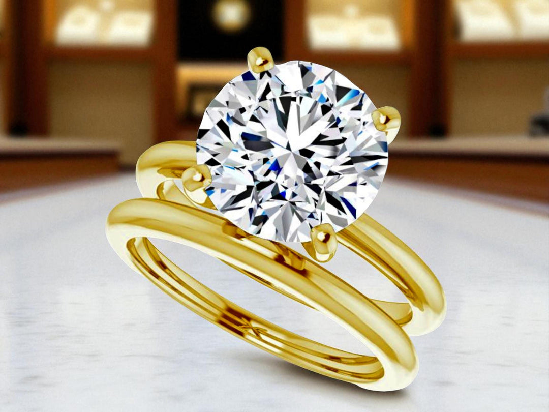 IGI Certified VVS1-VVS2 D Lab Grown Round Diamond Solitaire Engagement Ring: 14K, 18K, or Platinum