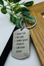 Load image into Gallery viewer, Call Your Grandma Key Chain - Grandpa Mom Dad Sister Brother Aunt Uncle Memaw
