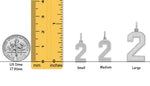 Load image into Gallery viewer, Sterling Silver Number Pendant: Custom Single or Double Digit Charm
