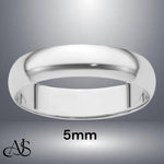 Load image into Gallery viewer, Solid 950 Platinum Wedding Band: Half Round, Free Engraving
