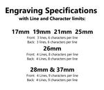 Load image into Gallery viewer, 14K Gold Engravable Disc Pendant: Rope Border Charm (17-37mm)
