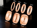 Load image into Gallery viewer, 10K Solid Rose Gold Wedding Band: Half Round, Free Engraving
