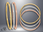 Load image into Gallery viewer, 14K Gold Bangle Bracelet: Polished Yellow, White, or Rose Gold
