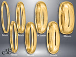 Load image into Gallery viewer, High Polished Gold Bangle Bracelet: 10K 14K Yellow or White Gold
