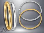 Load image into Gallery viewer, High Polished Gold Bangle Bracelet: 10K 14K Yellow or White Gold
