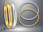 Load image into Gallery viewer, High Polished Gold Bangle Bracelet: 10K 14K Yellow or White Gold
