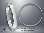 Load image into Gallery viewer, 14K Solid Gold Bangle Bracelet: Yellow or White, Custom Engraving

