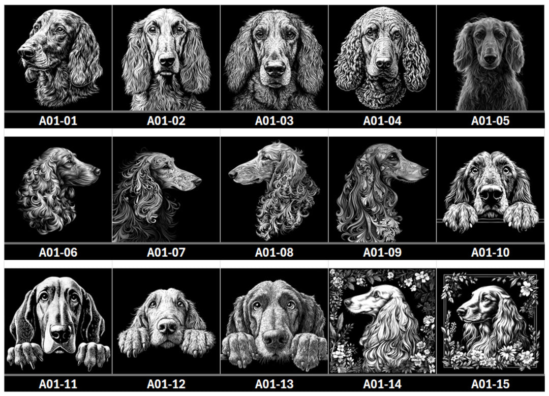 Custom Afghan Hound Black Slate Coasters - 4x4 Square or Round, 75 Unique Images, Personalized Designs