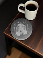 Load image into Gallery viewer, Custom Afghan Hound Black Slate Coasters - 4x4 Square or Round, 75 Unique Images, Personalized Designs
