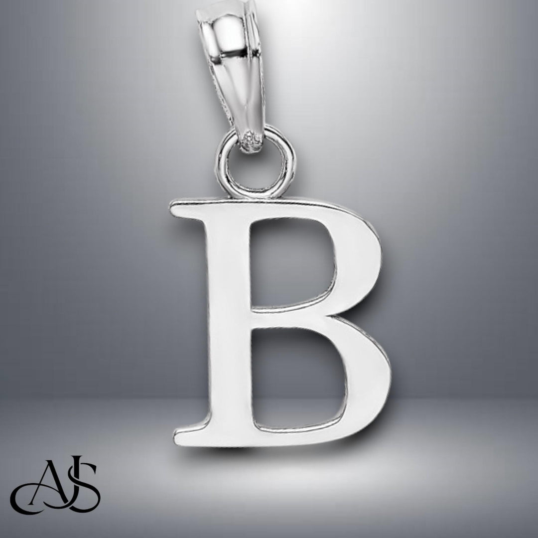 Solid Gold Letters 10K 14K Yellow and White Gold Alphabet Pendant Charms