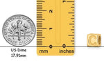 Load image into Gallery viewer, Solid 14K Gold Letter Blocks Beads for Bracelets or Necklaces
