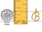 Load image into Gallery viewer, Solid 14K Gold Fancy Modern Freehand Letter Pendant Charm - All Letters A-Z
