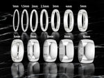 Load image into Gallery viewer, 14K White Gold Half Round Wedding Band: Free Engraving
