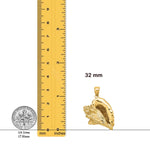 Load image into Gallery viewer, 14K Yellow Gold 3-D Conch Shell Charm with Necklace Chain Options
