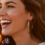 Load image into Gallery viewer, Gold Endless Hoop Earrings 10K and 14K - Extra-Small to Extra-Large Sizes Lightweight Thin 1.50mm
