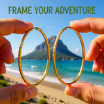 Load image into Gallery viewer, Gold Diamond-cut Endless Tube Hoop Earrings 14K Yellow and White Gold - Lightweight Thin 1.5mm
